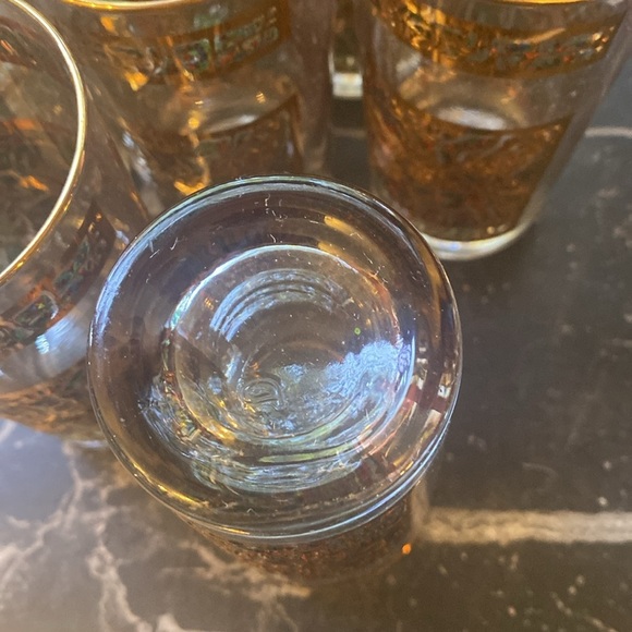 8 Vintage Dominion Glass Company  Gold Rimmed Glass Tumblers. Made in Canada - Picture 7 of 17